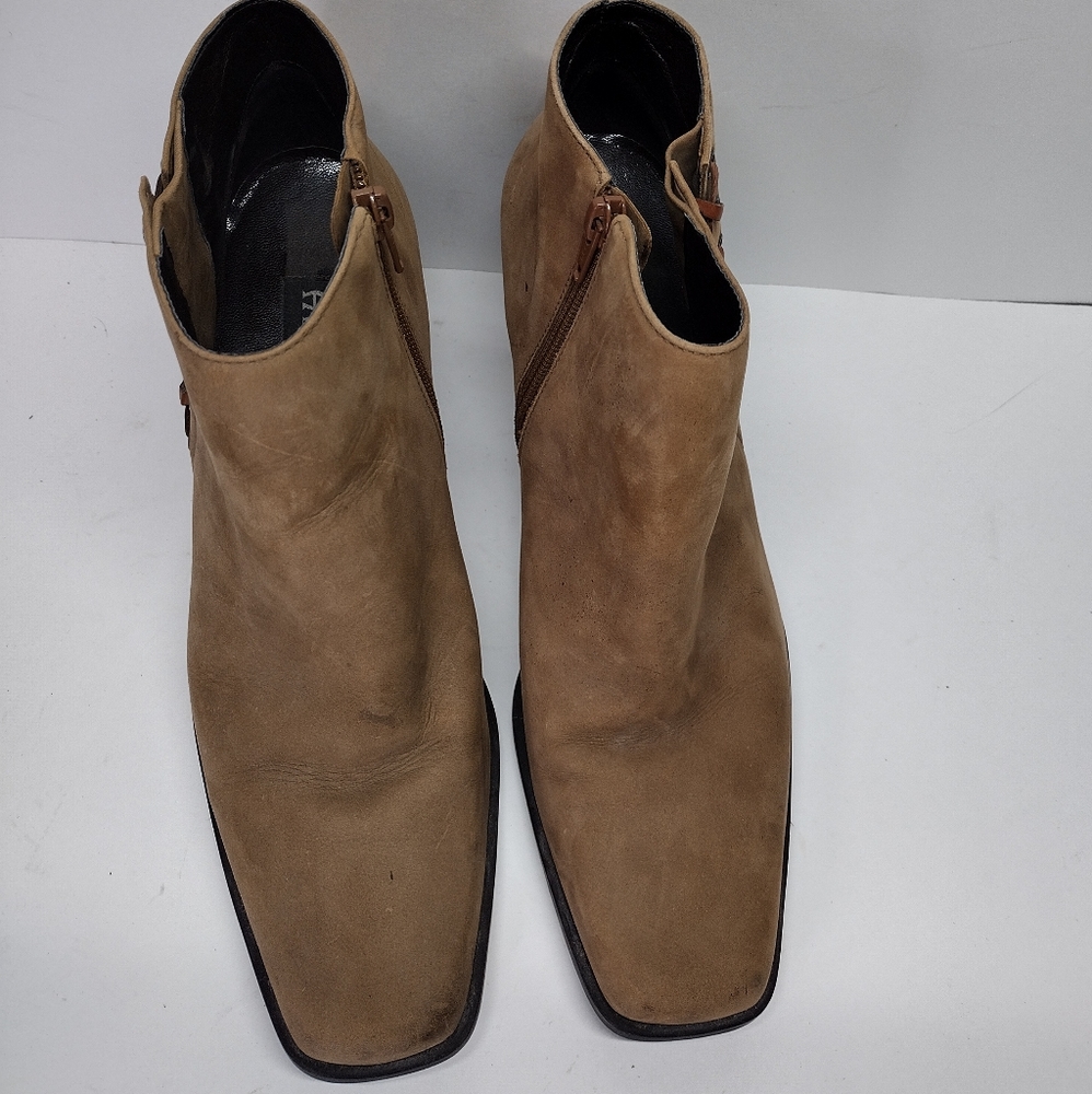 Etienne Aigner Saddle Ankle Boots Womens 10 M Tan - Picture 6 of 12